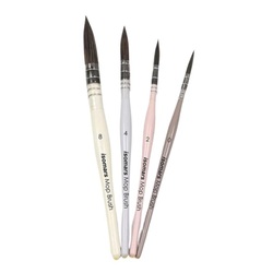 Isomars Mop Round Multicoloured Handle Brush - Set of 4 - MOPM-4A